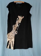 Koszulka nocna bawełna nadruk r. 42