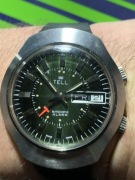 Stary nowy Zegarek Tell z budzikiem automatic  2 kolory 