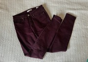 Tommy Hilfiger rurki spodnie jeansy burgund brąz 25x 30 34 xs jesień