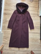 Niesamowity płaszcz 70% wełna 20% kaszmir polskiej marki Chwirot L 40