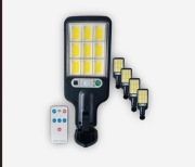 Lampy Solarne LED 108 COB IP65 z Pilotem Czujnik Ruchu 4 szt.