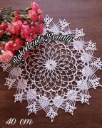 Serwetka ażurowa na szydełku  rękodzieło handmade 
