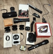 Zestaw elektroniki słuchawki bezprzewodowe /głosniki / zegarki / kamery itp