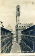 Firenze, Portici degli Uffizi, Włochy, ok. 1910