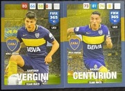 PANINI UPDATE 2017 FIFA 365 TEAM MATE BOCA JUNIORS VERGINI CENTURION UE 2 3