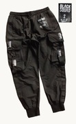 BLACK SQUAD świetne spodnie cargo/bojówki męskie r.S