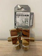 Zawory kątowe 1/2 x 3/8" 2 szt. złoty Agora 