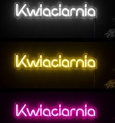 NEON KWIACIARNIA KWIATY LAMPKA LED PERSONALIZOWANY ZAMÓWIENIE KOLORY 
