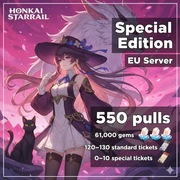 Konto Honkai Star Rail | EU (61,000 gems + 120-130 standard, 0–10 special)