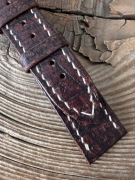 Pasek do zegarka 20 mm handmade skóra naturalna vintage ręcznie robiony