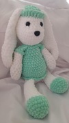 Zajączek, maskotka, lalka szmacianka, przytulanka - rękodzieło 