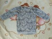 Szara bluza dresowa Livilui 98 - 104 w ptaki orzeł jak nowa