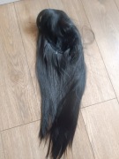 Czarna długa peruka 