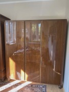 Duża szafa vintage / Art Deco – drewno, fornir, bardzo pojemna