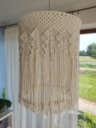 Boho makramowy abażur 