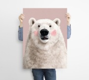 Miś - grafika na plakacie na A3