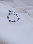 Bransoletka czarny turmalin złoty diament 