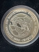 500 zł. 1988r.  Piłka nożna MS Włochy  Ag