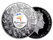 Moneta Sydney 2000 1kg Srebro Kilo 999,9 Kilogram Numizmat Ag Silver