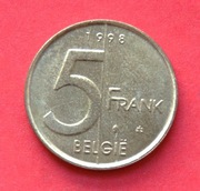 5 Franków   1998  r -    Belgia   Belgie Albert II  