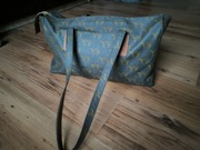 Fernando Pensato torebka damska shopper bag vintage brąz na ramię 