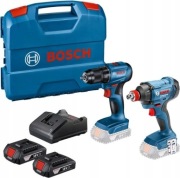 Zestaw Bosch wiertarko-wkrętarka GSR 185-LI+ klucz udarowy GDX 180-LI