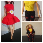 Zestaw ubranek dla lalki barbie 