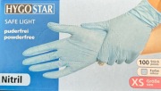 HYGOSTAR rękawiczki nitrylowe XS bezpudrowe niebieskie 1000 szt. (10x100)