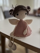 Piękne aniołki wykonane na szydełku komplet 2 sztuki handmade