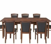 Stół rozkładany 6 krzeseł BAWARIA 
