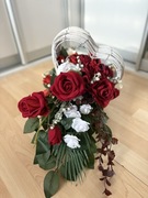 wiązanka stroik kompozycja kwiatowa nagrobna