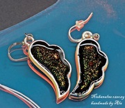 Kolczyki z żywicy  skrzydła