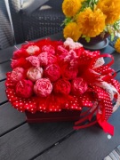 Candle flower box XL wykonany z świec sojowych z aromatem 