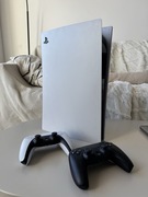 PS5 bez napędu, 1 TB, 2 pady (biały oraz czarny) - w bdb stanie