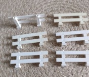 LEGO oryginalny element 6079 ogrodzenie 1 x 8 x 2, biały