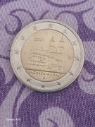 2 euro okolicznościowe Niemcy 2021 Saksonia Anhalt katedra Magdeburg znak D