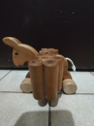 Drewniany konik stojak organizer na pędzle kredki!