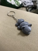 Szara panda z drukarki 3 d