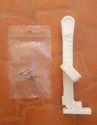 Ogranicznik regulator uchyłu otwarcia okna biały