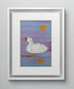 Inwestycja! Oryginalny autorski obrazek przestrzenny "Swanshine" :D z cert.