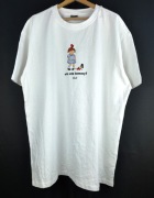 Biała koszulka Lame XL bawełna nowa bez metek