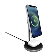 Magnetyczna ładowarka bezprzewodowa Epico 2w1 Space Grey (MagSafe)