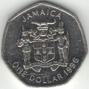 Jamajka 1 dollar dolar 1996 - 18,5 mm nr 2