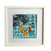 RAMKA POPART niebieski 32x32cm wnętrze Donald Alien  film  hit mieszkanie