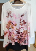 Bluzka z półokrągłym dekoltem i długim rękawem. Rozmiar 48/ 50