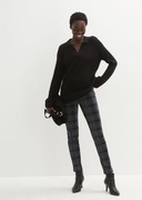 NOWY DZIANINOWY SWETEREK Z KOŁNIERZYKIEM 44/46