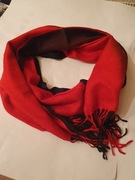 Pashmina, szal czerwono czarny