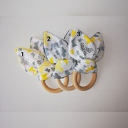 Eko gryzak drewno bawełna minky hand made 