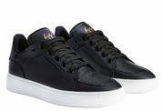 Giuseppe Zanotti__buty / sneakersy (45 / 29.5cm) czarne skórzane Italy 