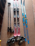 Narty biegowe i zjazdowe